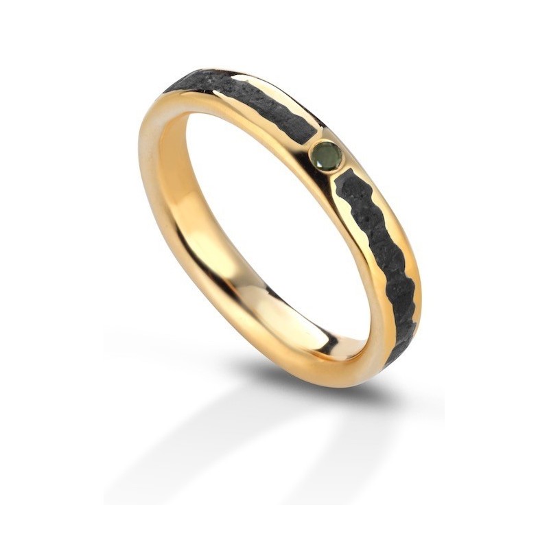 Aeolian ring black diamond